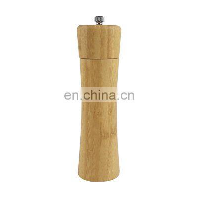 Bamboo Wooden Salt and Pepper Grinder Set Includes Manual Salt and Pepper Mills With Adjustable Coarseness photo-2