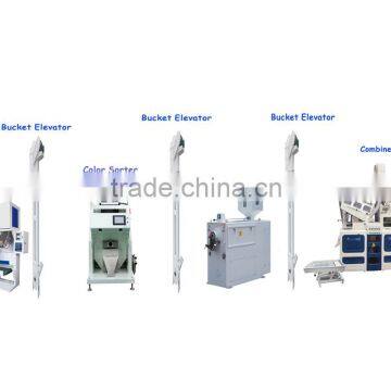 Mini types of rice mill small scale rice mill with color sorter for sale