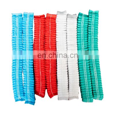 PP non-woven cap/clip cap/mop cap single elastic white CE