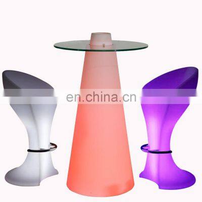 rgb colors glowing party nightclub sofas bar tables rechargeable party lights bar tables outdoor furniture