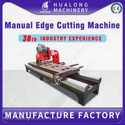 Hualong  Machinery HSQ series Manual Marble Tile Saw Edge Granite Cutting Machine 45 degree Head Titling Glass Cutter