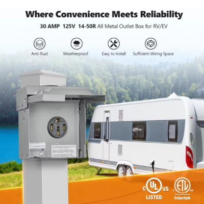 50A RV Panels With NEMA14-50R Outlet photo-3