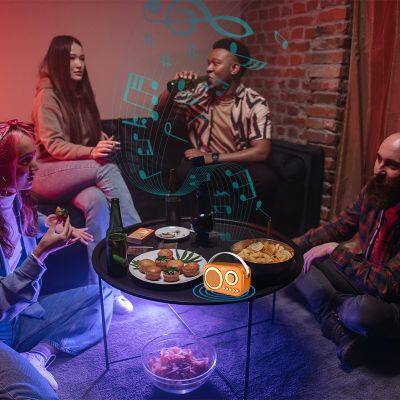 2 Inches Mini Speaker Support Bluetooth/USB/FM/TF/AUX photo-5