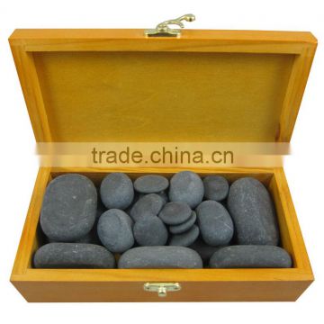 2014 20pcs matt basalt massage stone