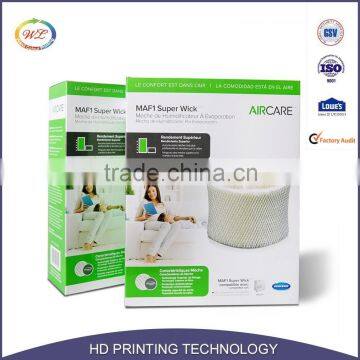 High Quality Professional Custom Design Pantone Color Glossy Wax Coated Environmental Printing Folding Carton Packing Paper Box