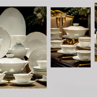 Jingdezhen High-temperature Exquisite Porcelain Tableware Set From Boutique Gift photo-5