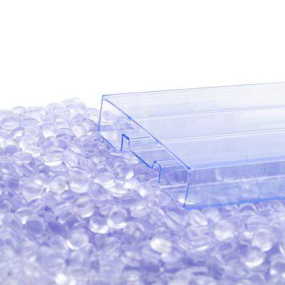 Plastic Extrusion Transparent Custom PVC IC Packaging Tube Granules Compound PVC Granules PVC Pellets