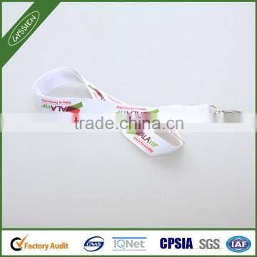 Multi-color China supplier wholesale poly/nylon custom lanyard,custom glow in the dark lanyard