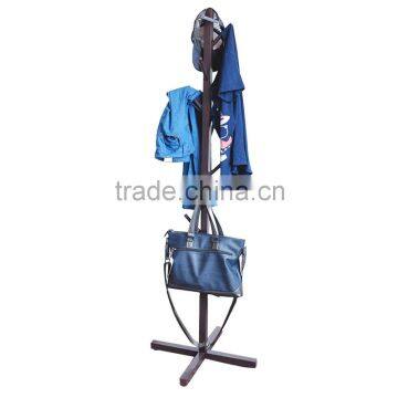 Wholesale Cheap Convenient Black Wooden Coat Rack for Clothes photo-3