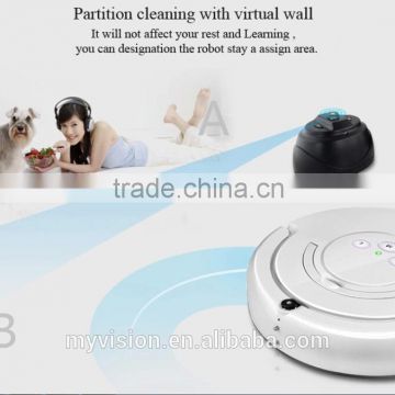 Eworld robot vacuum cleaner without bag, electric sweeper with sweeper brush