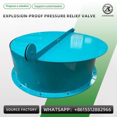 Explosion Proof Pressure Relief Valve Flameless Explosion Vent Dust Collector Safety Relief Valve For Industrial Dust Pipeline