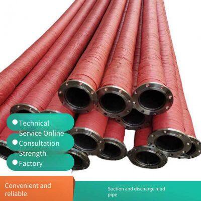 Langfeng Dn300 Large-diameter Sludge Suction and Discharge Rubber Hose, Sewage Suction and Discharge Rubber Hose for Mines and Tunnels, Ash Discharge and Flow Pipe