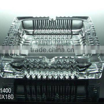 High Quality Clear Glass Cigar Ashtray Customize Logo