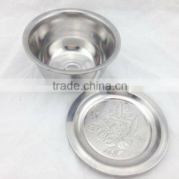 stainless steel finger bowl with lid Salad Bowl deep bowl