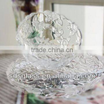 concise style glass fruit bowl 3pcs(vase+plate+bowl)