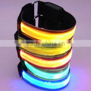 LED light Flash safety arm band safety lights fiber arm bands