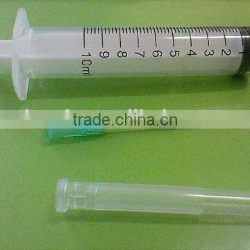 10cc/ml luer slip disposable syringe with needle CE ISO