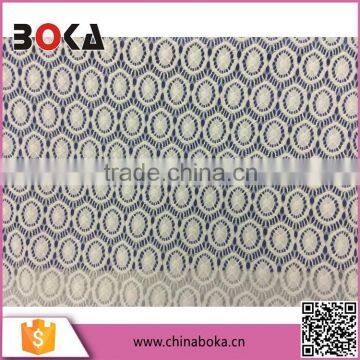 ivory polyester lace fabric