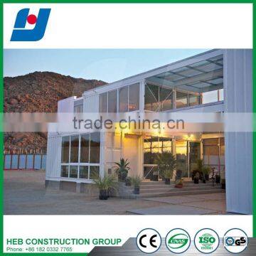 Low cost large span light steel prefabricated for warehouses container huose