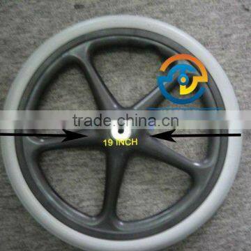 pu foam wheel, wheelchair wheel, flat free wheel