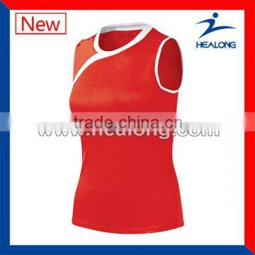 best selling promotional sleeveless volleyball jersey