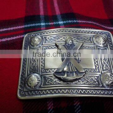 Scottish Celtic Design Kilt Belt Buckle In Antique Fine Made Of Brass Material