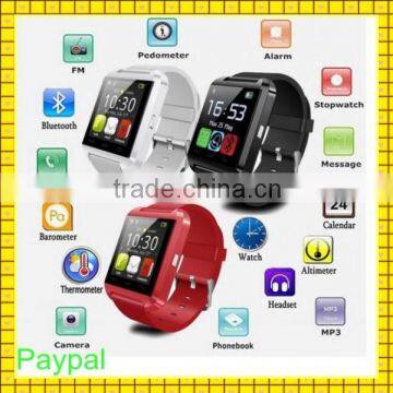 2016 paypal accept Anti lost alarm u8 smart watch phone                        
                                                Quality Choice