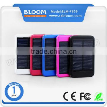 3000mah solar power bank / solar cell power bank / solar charger power bank