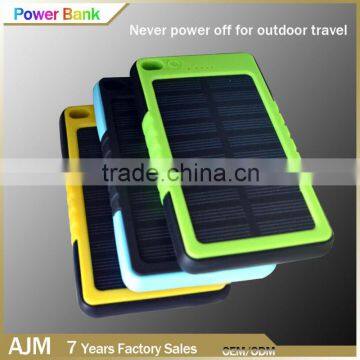 high quality solar power bank, solar power station 5000mah