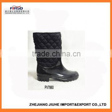 2016 Last Fashion Folding Women' Cheap PVC Rain Boots