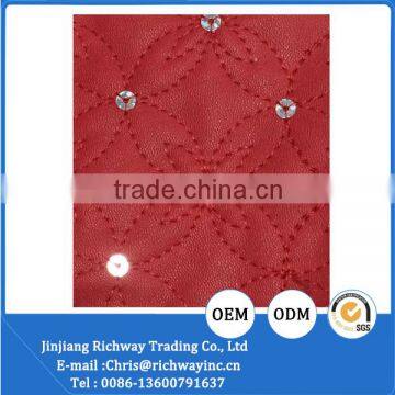 Embroidery Shoes Special Material of pu Leather Sequin Fabric photo-4