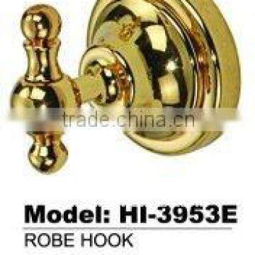 Brass gold color single hook,coat hook,bathoom fitting