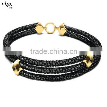 stone man bracelet stingray men bracelet 3 strings handmade jewelry viyajewelery.en..com online shopping sites