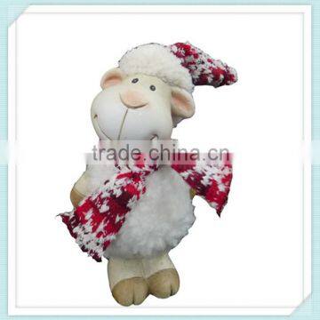 Top quality ceramic chirstmas sheep ornament