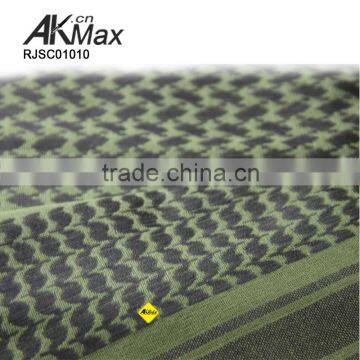 Olive Green Hijab Scarf Brocade