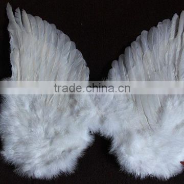 23"*11" Good Quality Craft Supplies White Angel Wings Use On Singer Show Decorations