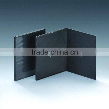 Square 8mm Double Black CD Case