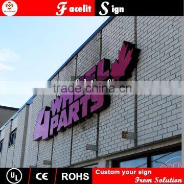 newest resin material advertising LED sample signboard design
