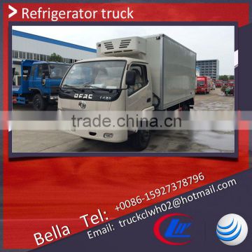 DONGFENG small refrigerator box truck in Kenya, truck freezer units -5 to -18 degree