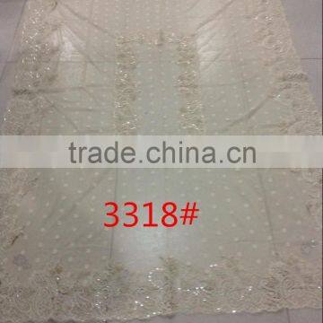 luxury wedding decorative net beaded embroidery sequin table cloth