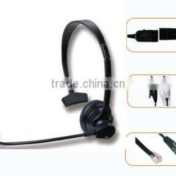 Dual Ear Call Center Headsets for telephone with mic