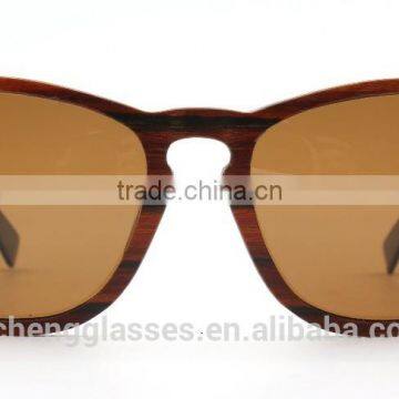 Unique fashion aluminum wood sunglasses hot design eyewear layered wood eyewear