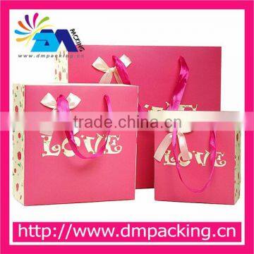 luxury laminationed gift bags shopping paper bags