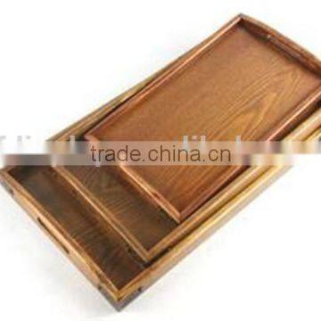 European Rural Style Wooden Food Tray