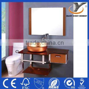 Hanging Bronze Color Glass Cheap Bathroom Cabinets