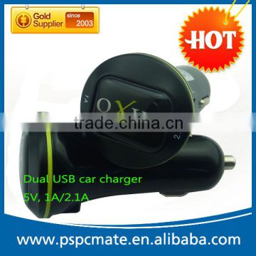 Factory hot selling 5V 2.1A Dual USB port car charger with high quality