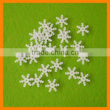 Solid White Snowflake Confetti For Decoration