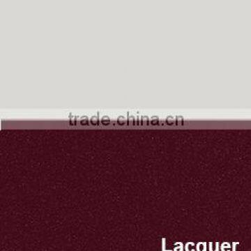 New Design White and Red Lacquer Finish Wood Veneer Kitchen Furniture With Island photo-5