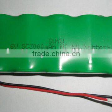 high capacity nimh 6V SC3000 battery pack