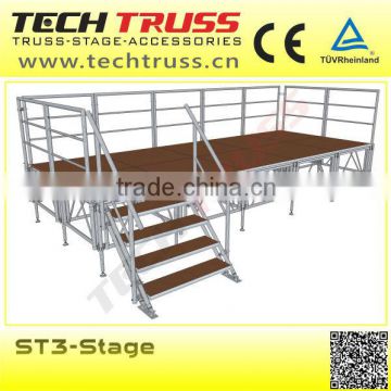 ST306-Stage Adjustable Aluminum Outdoor Stage For Outdoor concert